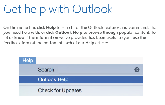 Microsoft Outlook For Mac Help Microsoft Outlook For Mac Help