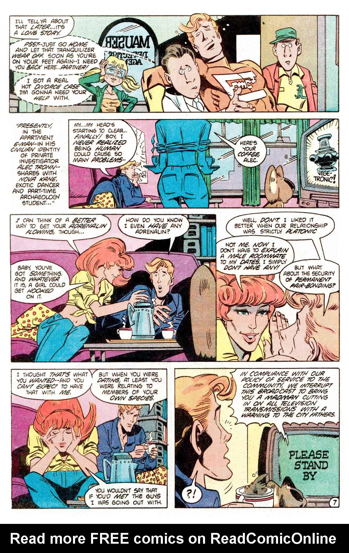 Read online E-Man (1983) comic -  Issue #5 - 9