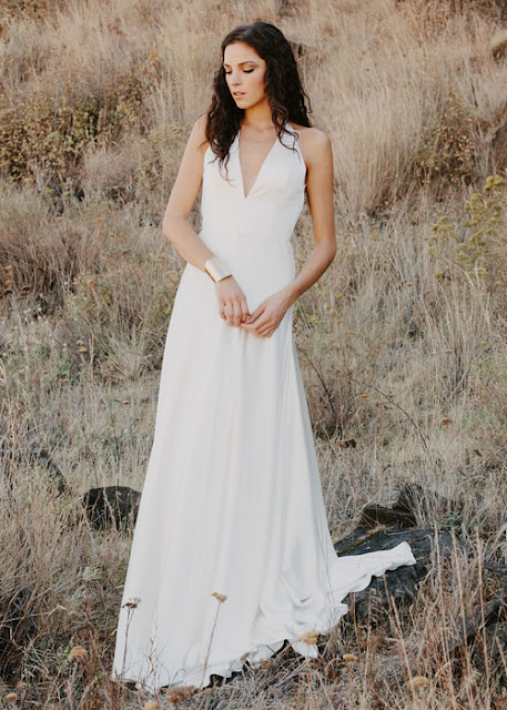 Simple Flowing Wedding Dresses