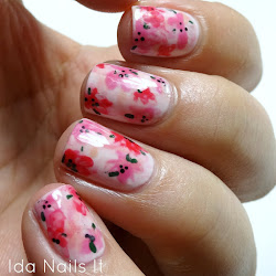 watercolor nails presents paint