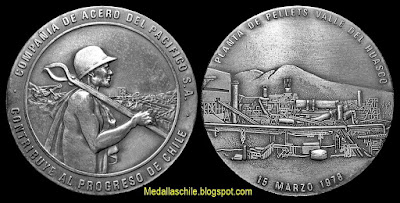Medalla Inauguración Planta Pellets Huasco
