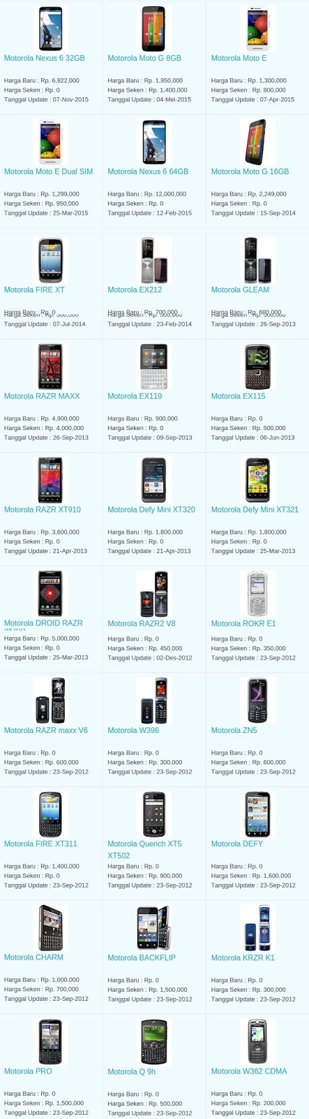Harga Hp Terbaru Motorola Agustus 2016 Harga Hp Terbaru Motorola Agustus 2016