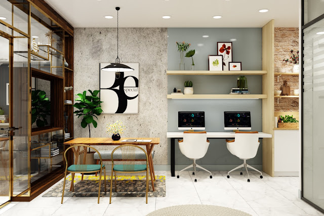 Ide Desain Ruang Kantor Pribadi Sederhana Minimalis Di Rumah Sendiri Sebagai  Lokasi Tempat Kerja: Contoh Menbuat Anda Jadi Workcholic Setiap Hari