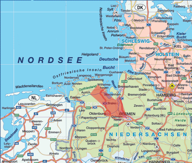 Deutschlandkarte blog Bremen Karte Regionen Bild