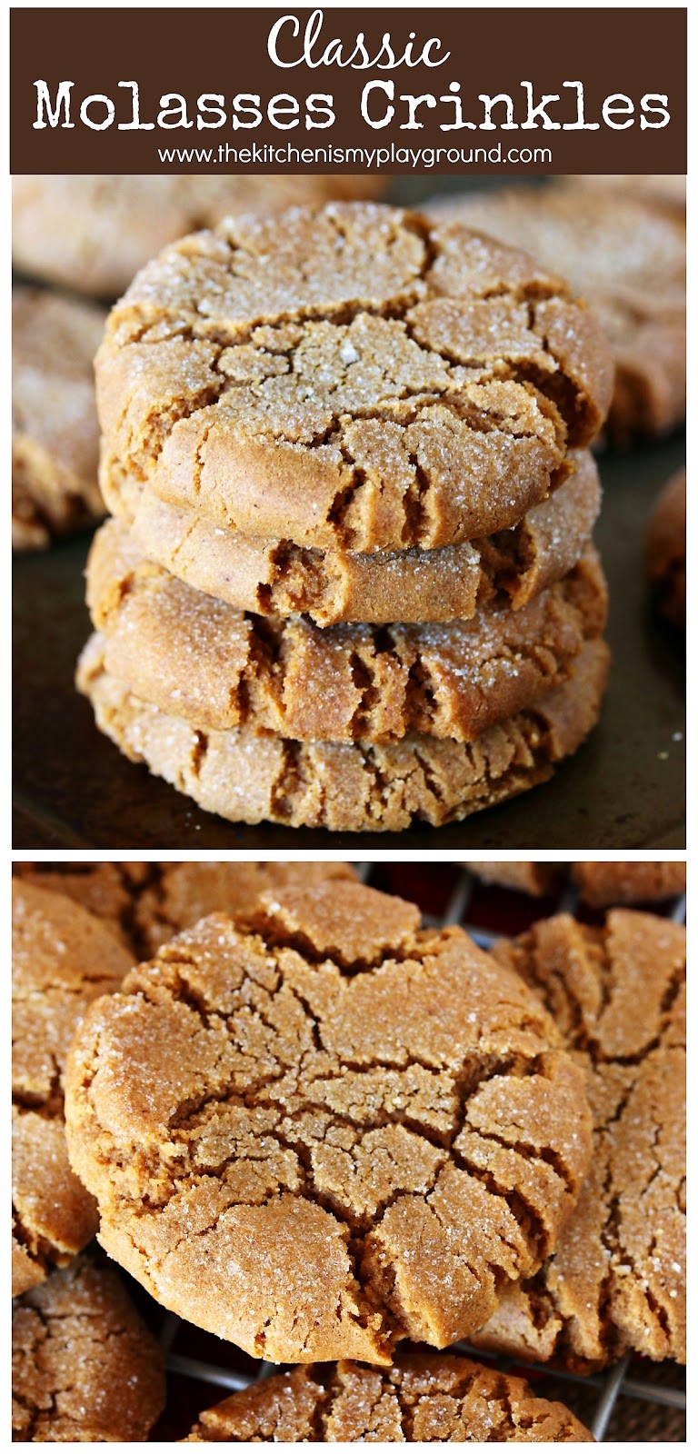 my kitchen world tour Molasses Crinkles