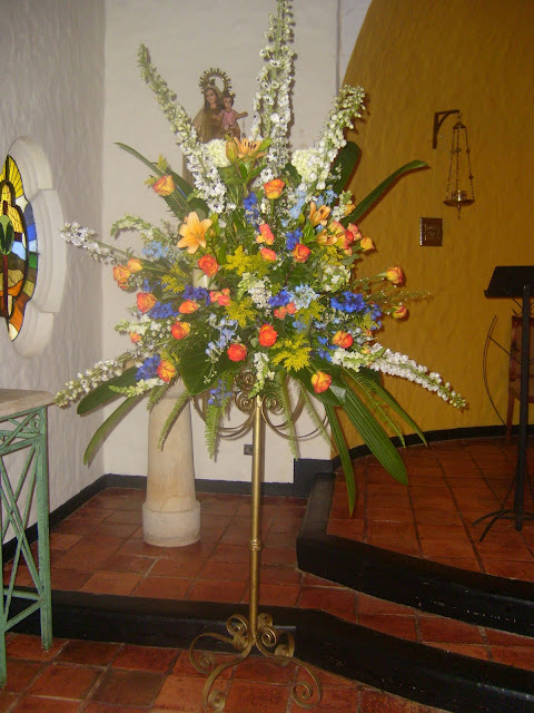 Decoración Floral Aura Rosa Camacho: matrimonio flores naranja