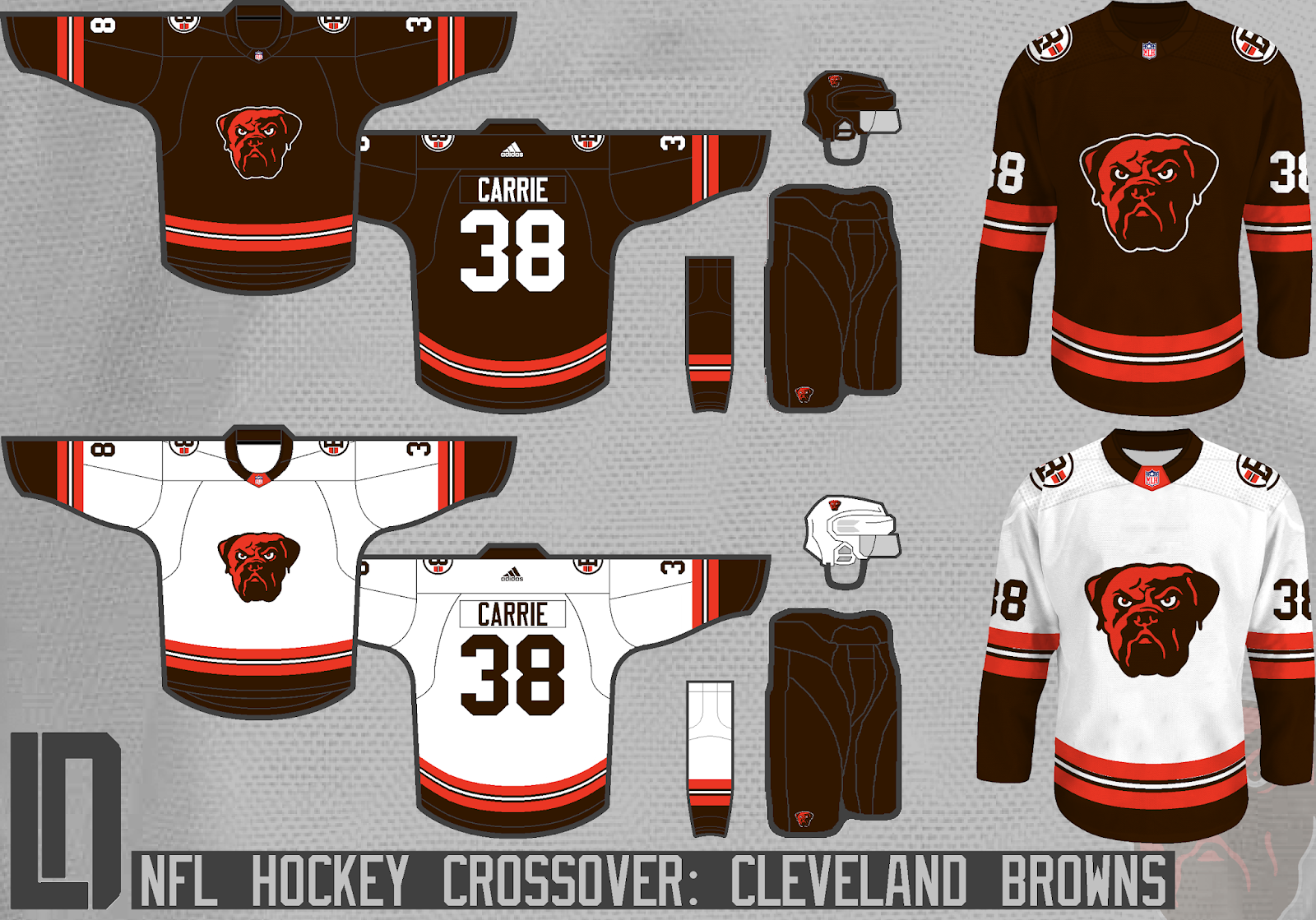 cleveland browns hockey jersey