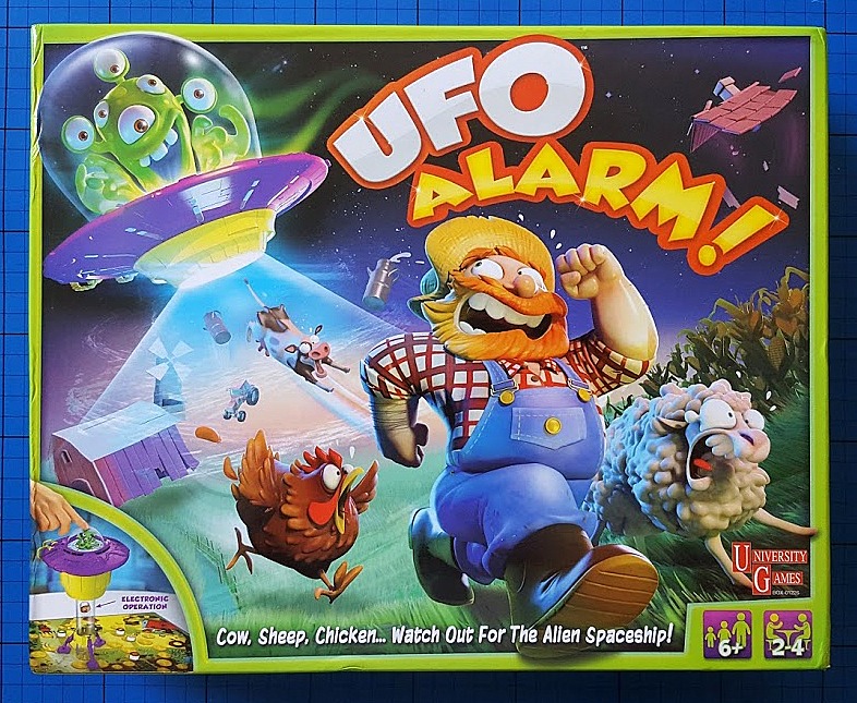 The Brick Castle UFO Alarm! Board Game review for age 6+ from