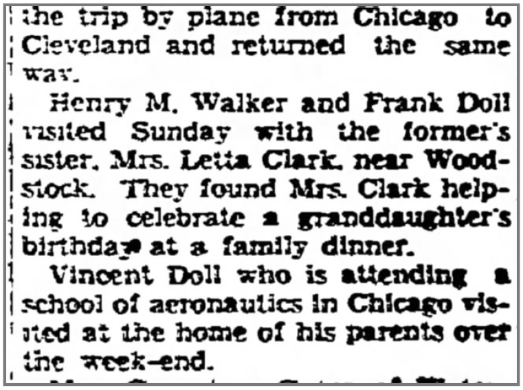 Who We Were, Are & Will Be Our Family Local Newspaper Notices a Visit