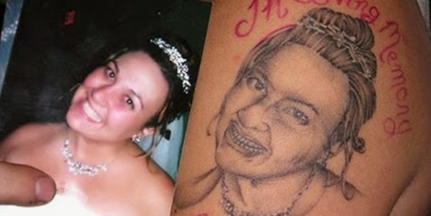 Horrorosos tatuajes de retratos