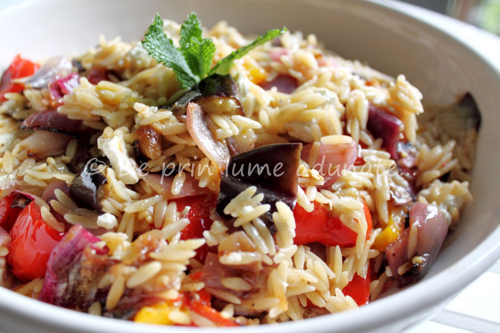 De prin lume adunate... Paste orzo cu legume la cuptor/ Orzo with
