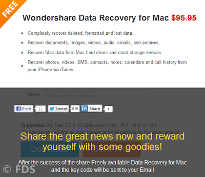 Wondershare Data Recovery for Mac Giveaway
