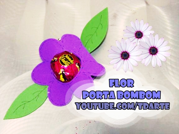 Ta de Arte: Flor Porta Bombom