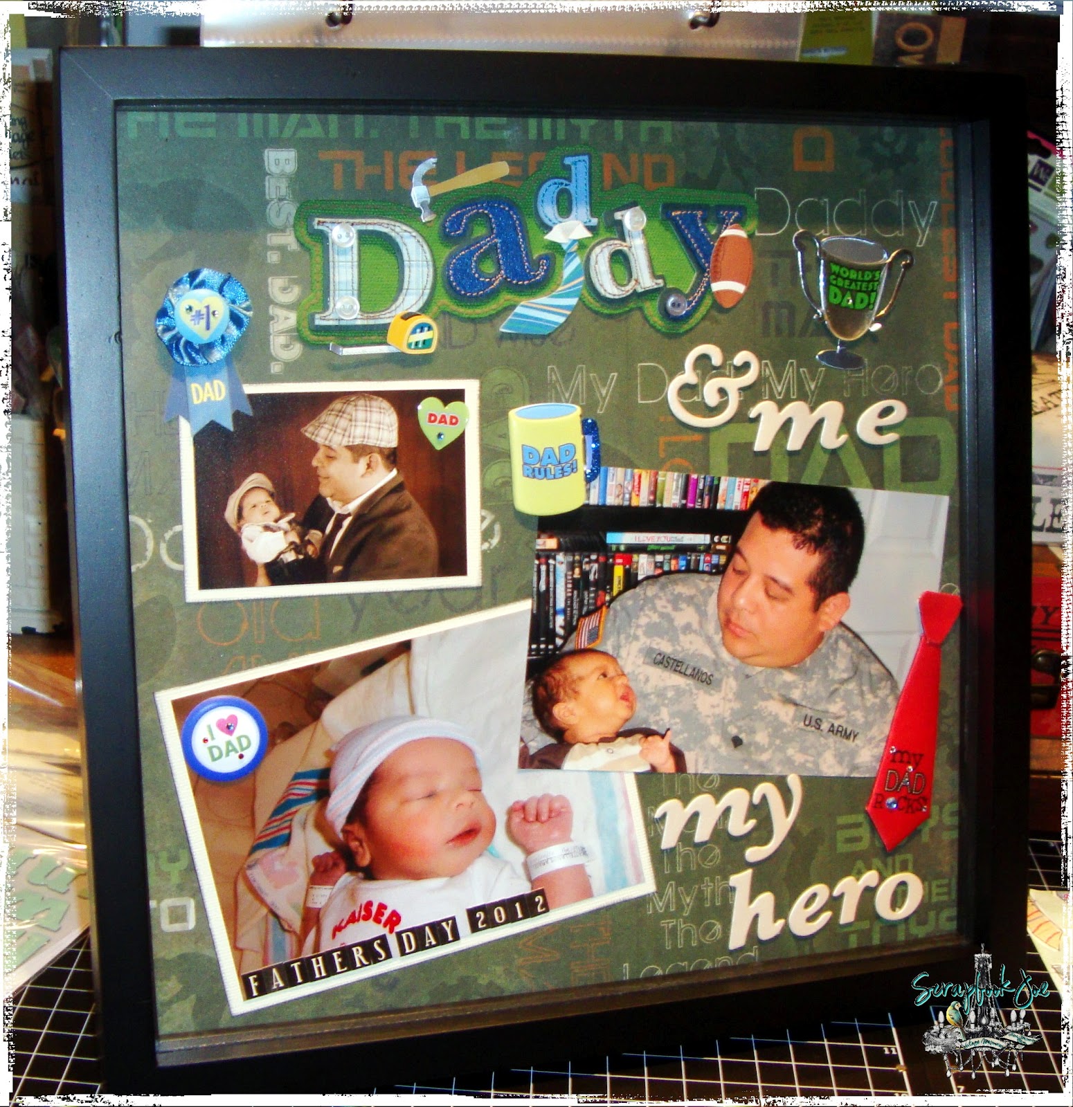 SCRAPBOOKJOE Shadow Box For Fathers day