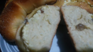 Placintele cu branza dulce si stafide