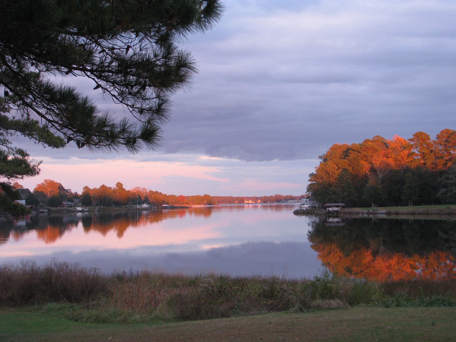 Life in Mathews Fall on Queens Creek