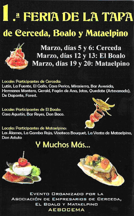 Vámonos de tapas!!! marzo 2011