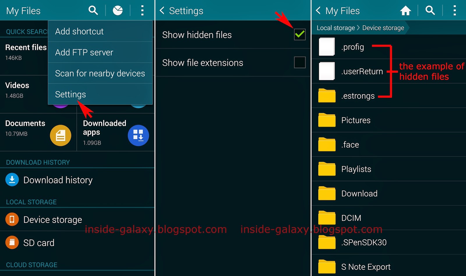 Как открыть скачанные файлы на андроиде. Файл os profig. Гид доступ на андроид самсунг. Samsung file Manager. Show hidden channels сообщения.