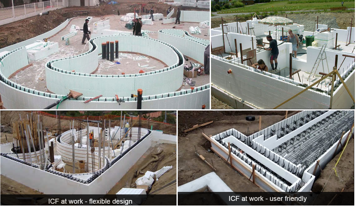 insulated concrete forms System Constuction ICF - FantasticEng