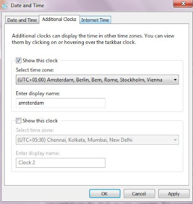 How to add additional clocks in windows