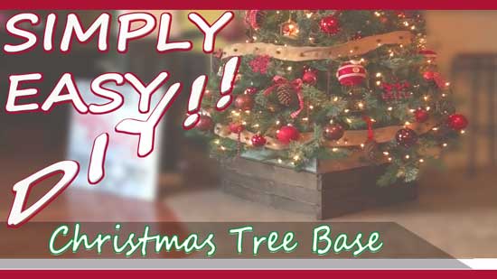 Simply Easy DIY: DIY Rustic Christmas Tree Base