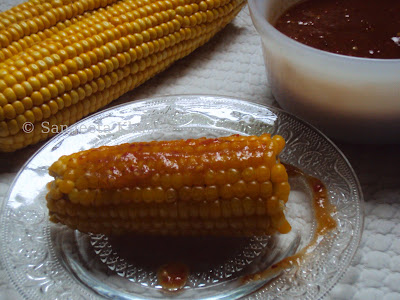 boiled fresh corn