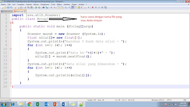 Syntax Array 1 Dimensional and Multidimensional - DUNIA BELAJAR