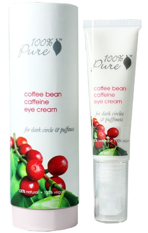 100 pure caffeine bean eye cream