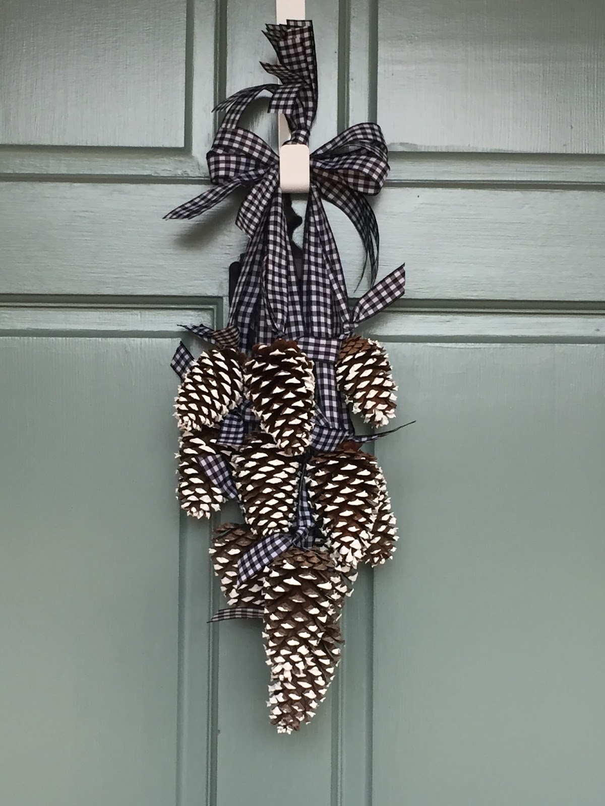 Simply LKJ Pinecone Door HangerWinter Door Decor