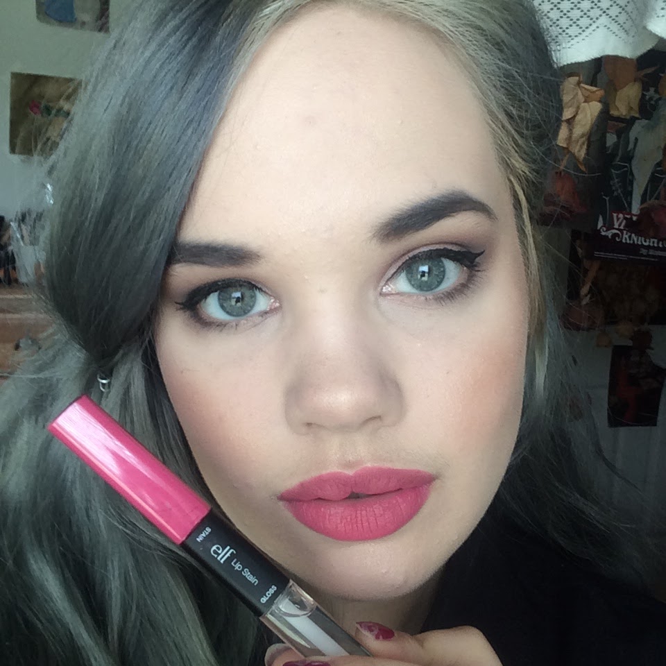 Review and Swatch ELF Studio Lip stain and Gloss in Fashionista