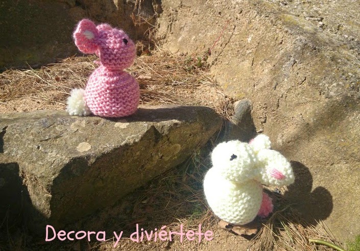 conejito , pascua , DIY , tutorial , niños, lana 