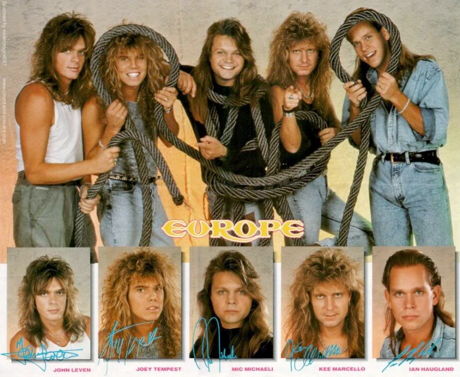 Europe is a hard rock/heavy metal band formed in Upplands Väsby, Stockholm, Sweden in 1979 under the name Force by vocalist Joey Tempest, guitarist John Norum, bassist Peter Olsson and drummer Tony Reno.http://www.jinglejanglejungle.net/2015/02/eu1.html #Europe