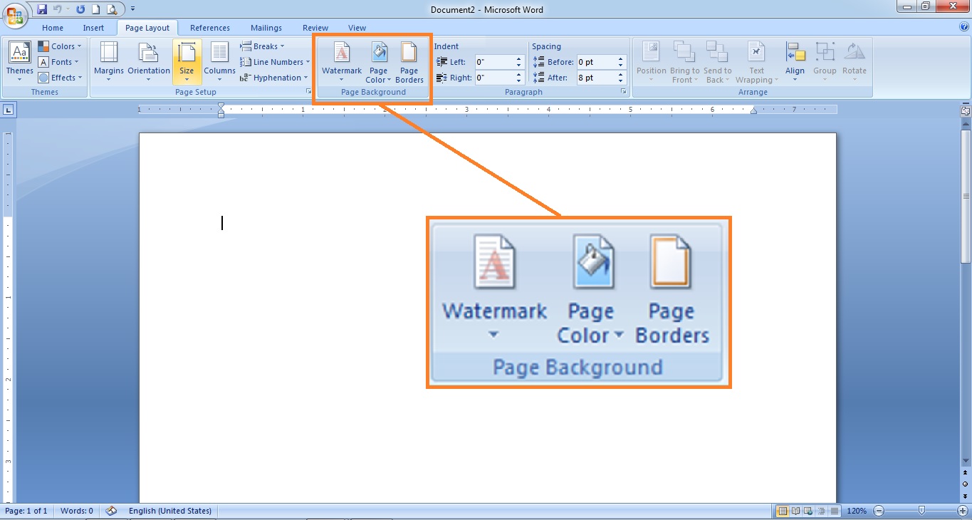 Bagaimana Cara Mengubah Background Di Microsoft Word 2007