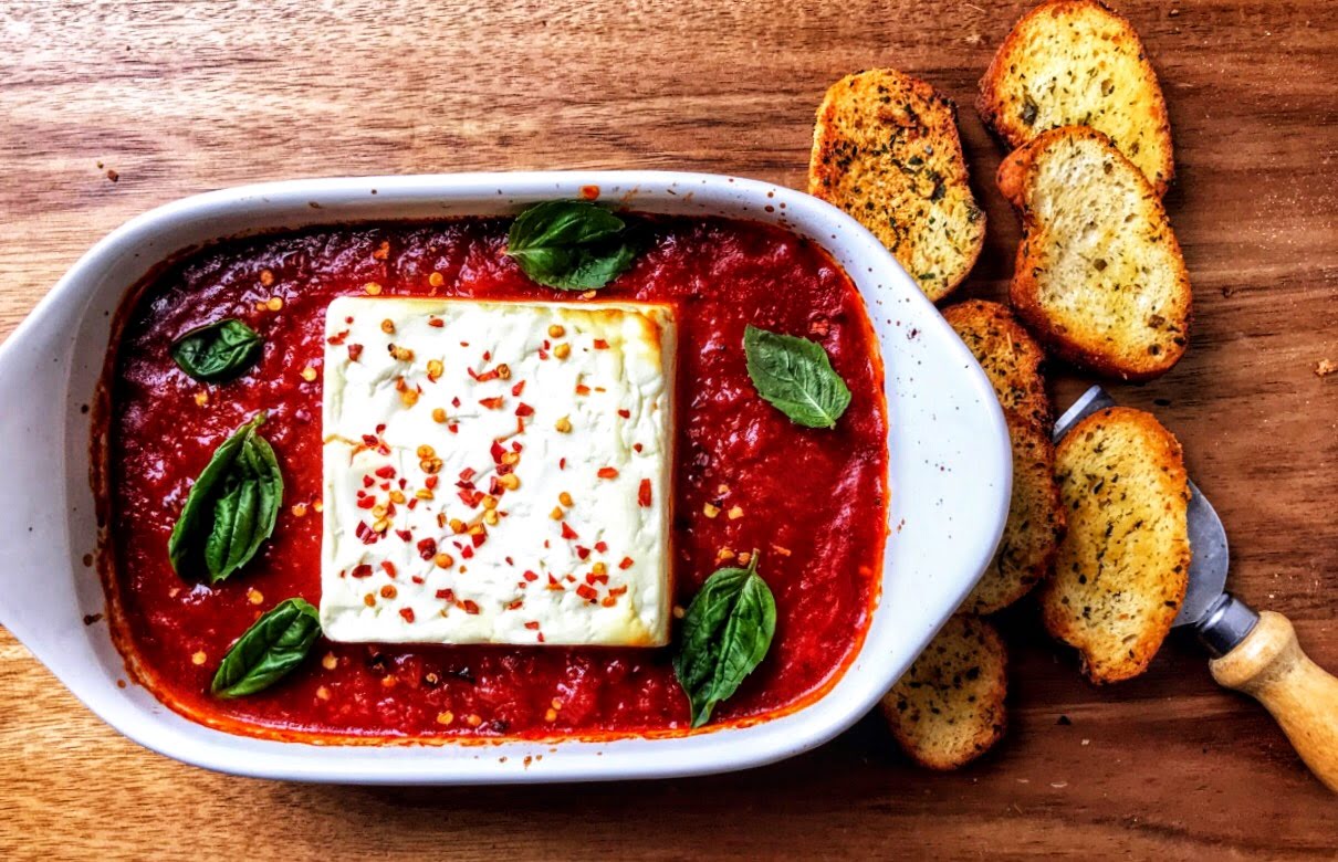 Baked Feta Marinara Dip