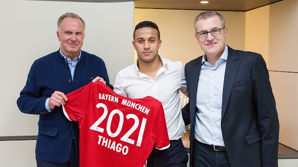 Oficial: Bayern Múnich, renueva Thiago Alcántara hasta 2021