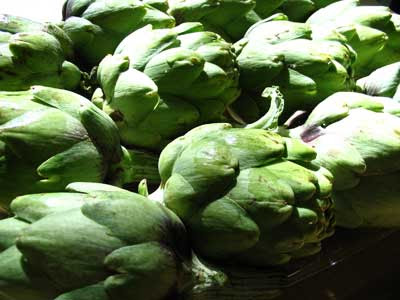 Baby Artichokes and Peas