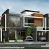 Box type contemporary villa rendering