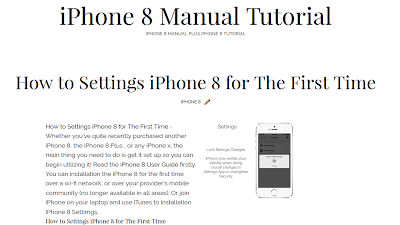 iPhone 8 Manual Tutorial 