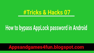 how-to-bypass-applock-password-in-android