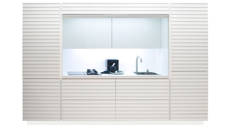 Cocinas compactas que se ocultan tras una persiana - Cocinas con estilo