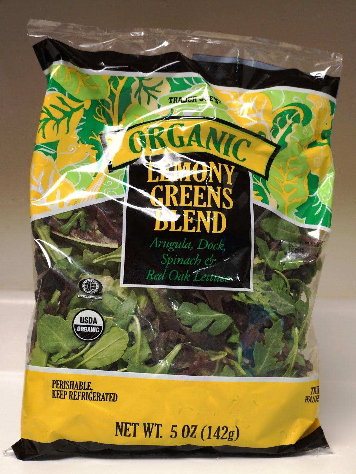 Exploring Trader Joe's Trader Joe's Organic Lemony Greens Blend