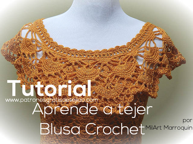 Crochet Facil Blusa De Flores Crocheteando Con La Comadre Blusa