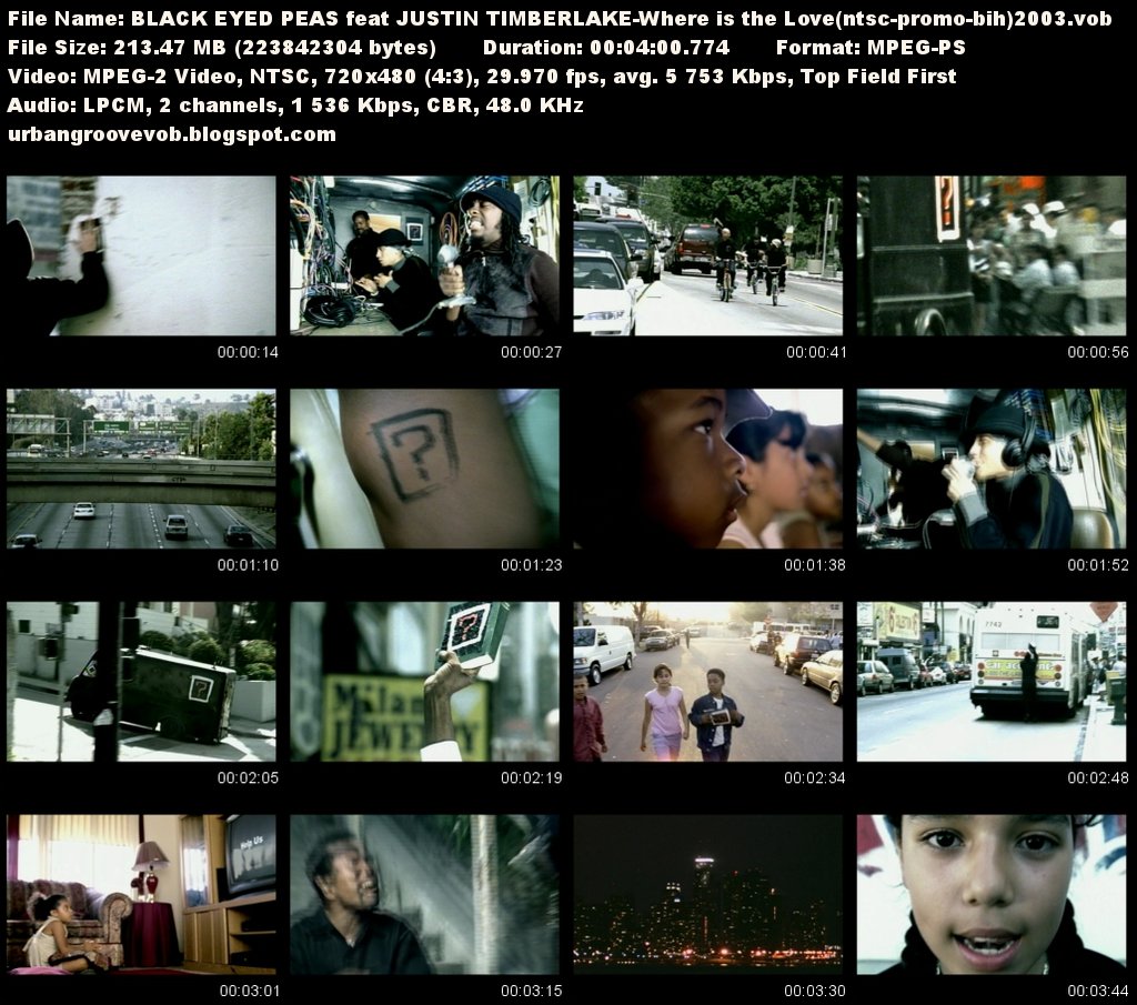 Urban Groove Vob Collection The Black Eyed Peas feat Justin Timberlake Where Is The Love (2003) Urban Groove Vob Collection The Black Eyed Peas feat Justin Timberlake Where Is The Love (2003)