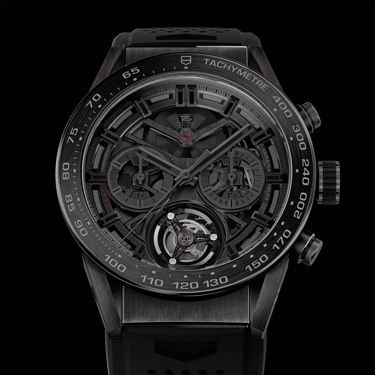Technical Beauty at Boxfox1: TAG Heuer Carrera Heuer-02T Black Phantom Mechanical Automatic Watch