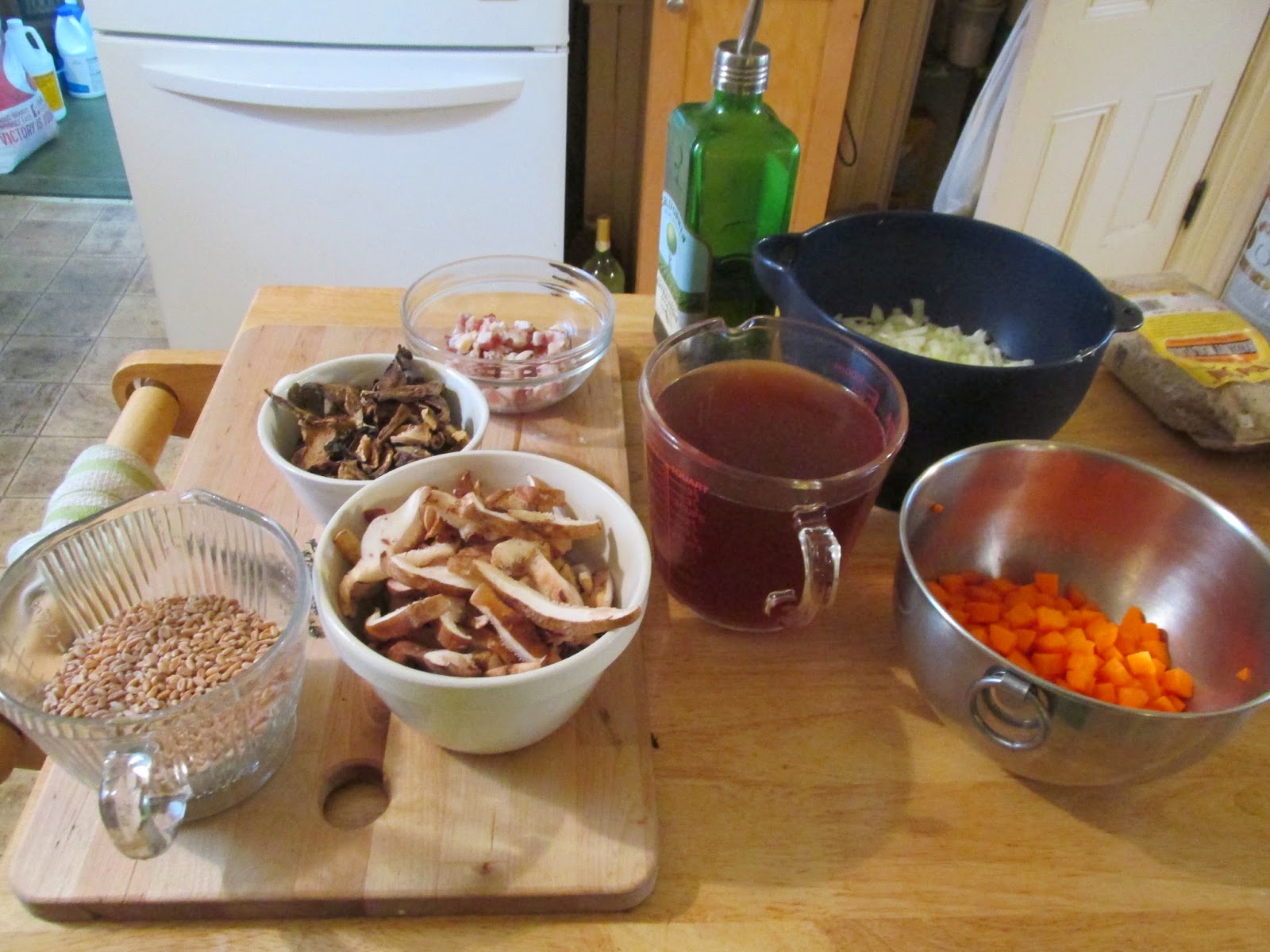 Mystery Lovers' Kitchen Wild Mushroom and Farro Soup