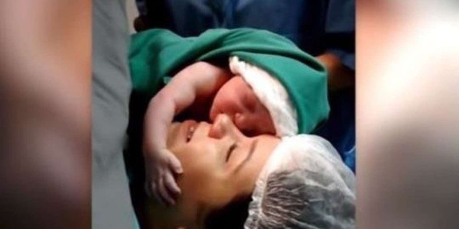 Heartwarming Video Of Newborn Baby Refusing To Let Go Off Its Mother