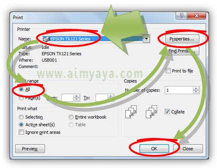  Gambar: Cara mencetak foto/gambar ke beberapa halaman/kertas di microsoft excel 