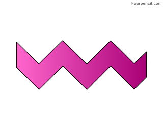 FourPencil: How to draw a Zig Zag for kids - step by step