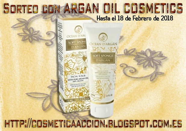 La Ganadora del Sorteo del exfoliante facial ?Ocean d?Argán ? Soft Sponge d?Argán? de ARGAN OIL COSMETICS