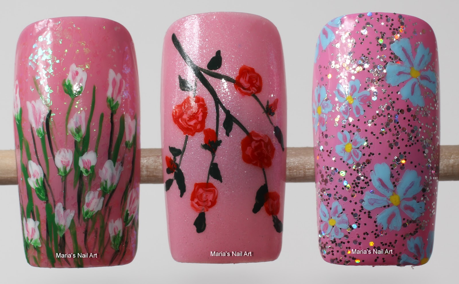 Marias Nail Art and Polish Blog: Go Pink Wednesday